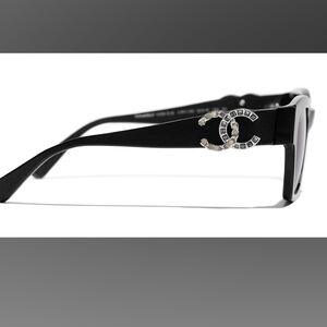 CHANEL SUNGLASSES CAT EYE BLACK CH5456